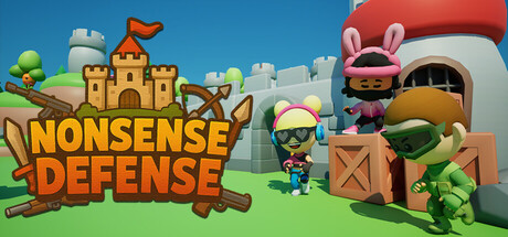 Colorful defenders outside a castle in Nonsense Defense